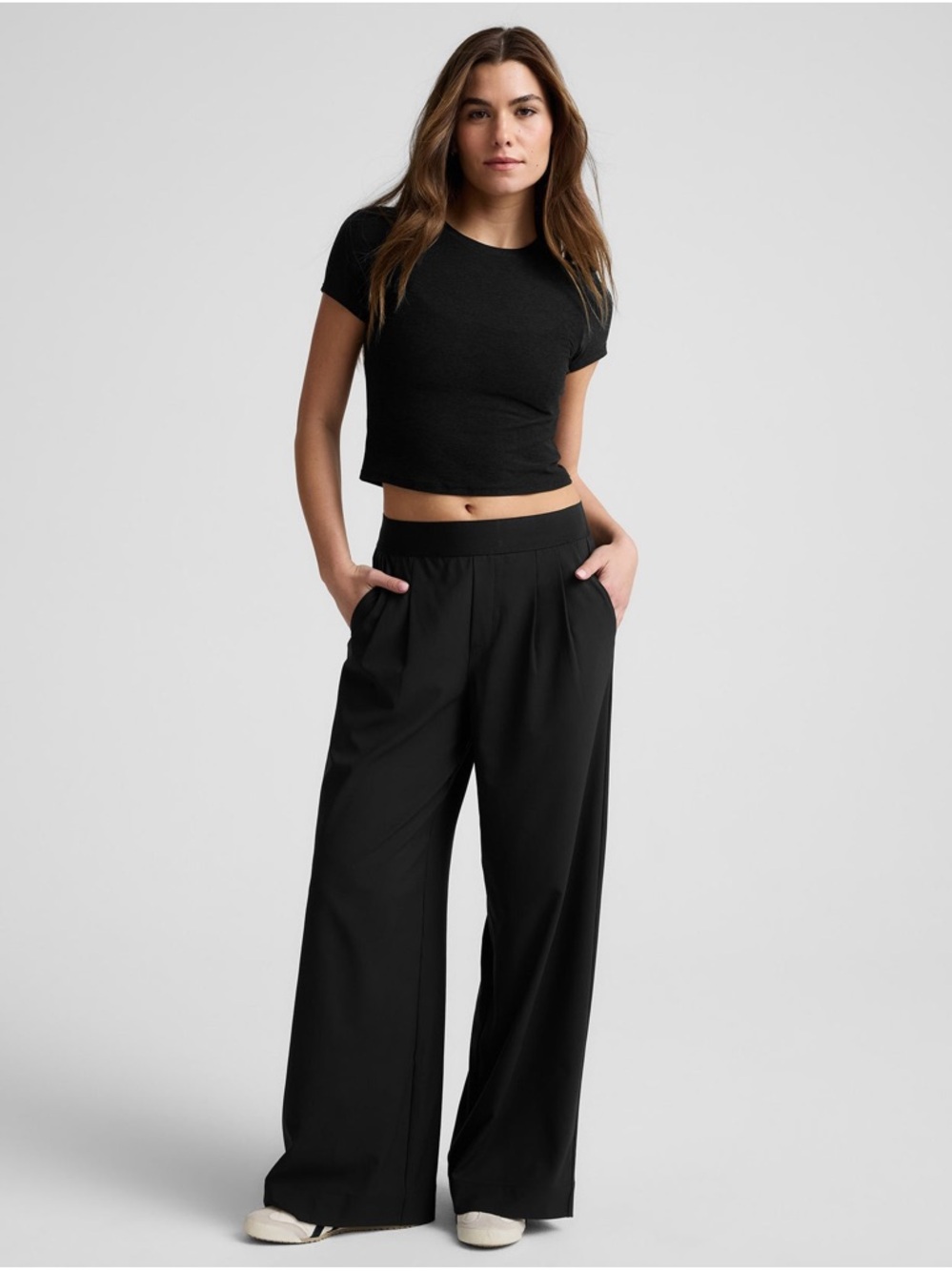 Beyond Yoga Elastic Waist Wide-Leg Pant Women's Super Wide Light pant BNWT